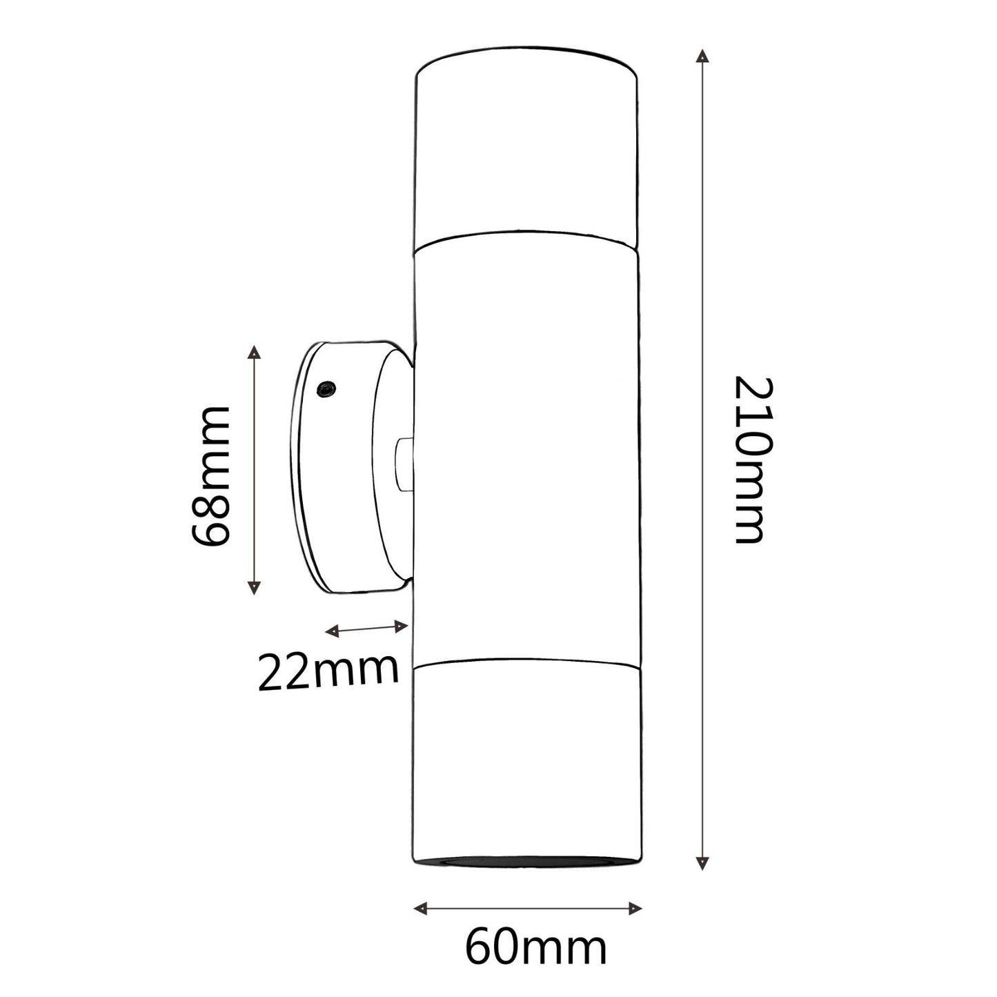 ELITE LED 316 MARINE GRADE STAINLESS STEEL UP AND DOWN LIGHT (240V)